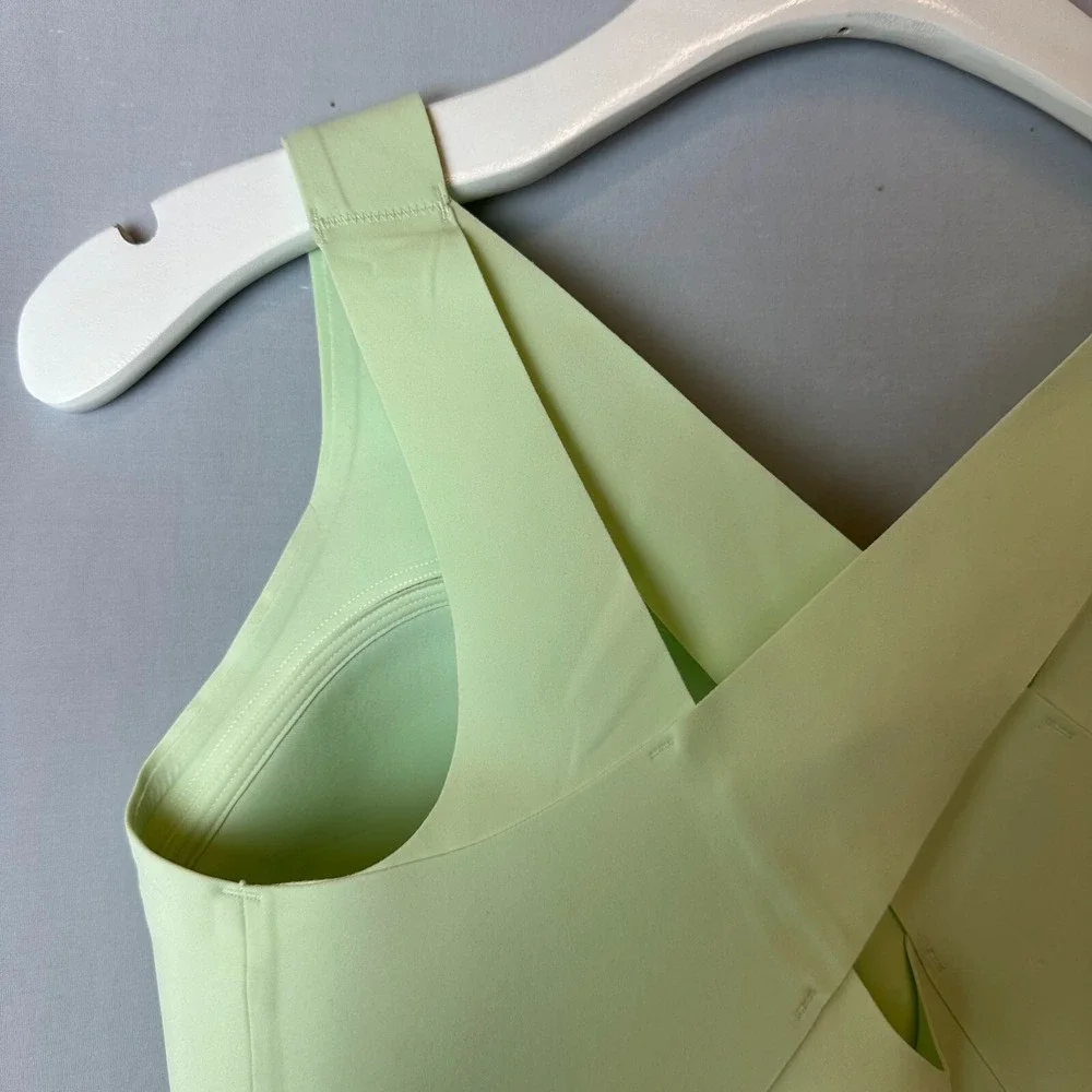 Lululemon Bra Womens 32C Green Sports Enlite Front Zip High Support Running - Picture 8 of 13